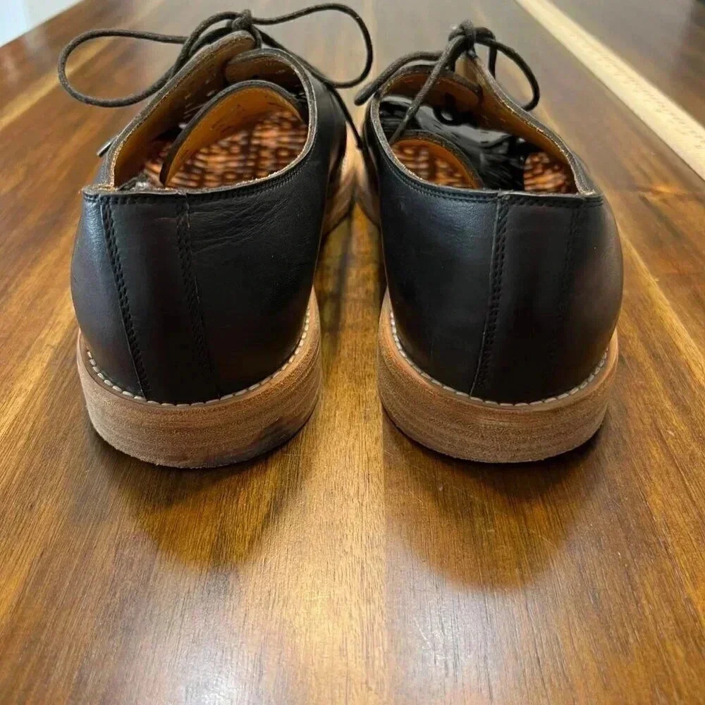 Marc Jacobs Handmade In Italy Leather Perforated Dress Shoes Black Mens 11 - Picture 5 of 8